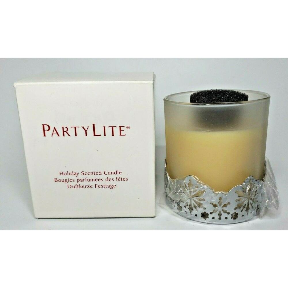 PartyLite White Tea & Fir Holiday Scented Candle Jar New Box P3F/G40453‎ - Picture 2 of 3